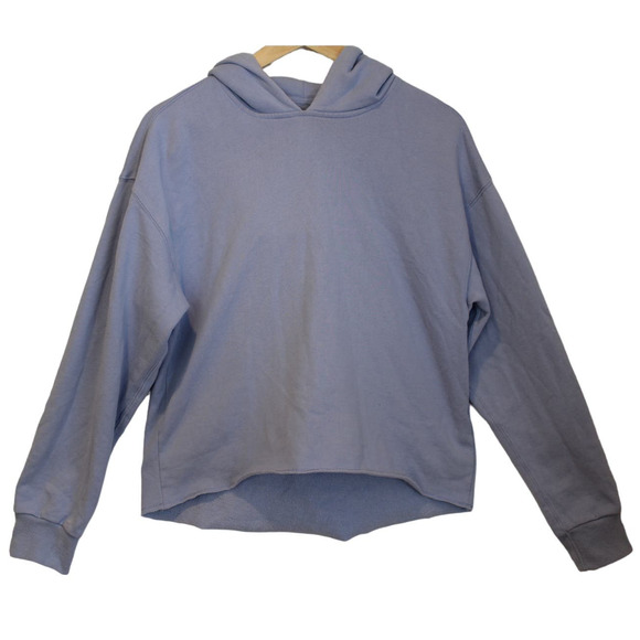 Abercrombie & Fitch Soft A&F Blue Pullover Long Sleeve Hoodie Sweatshirt Size S - Picture 1 of 5